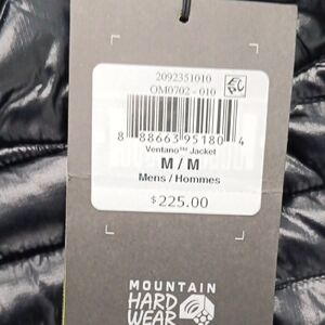 Mountain Hardwear Men's Mediun Black Ventano Jacket